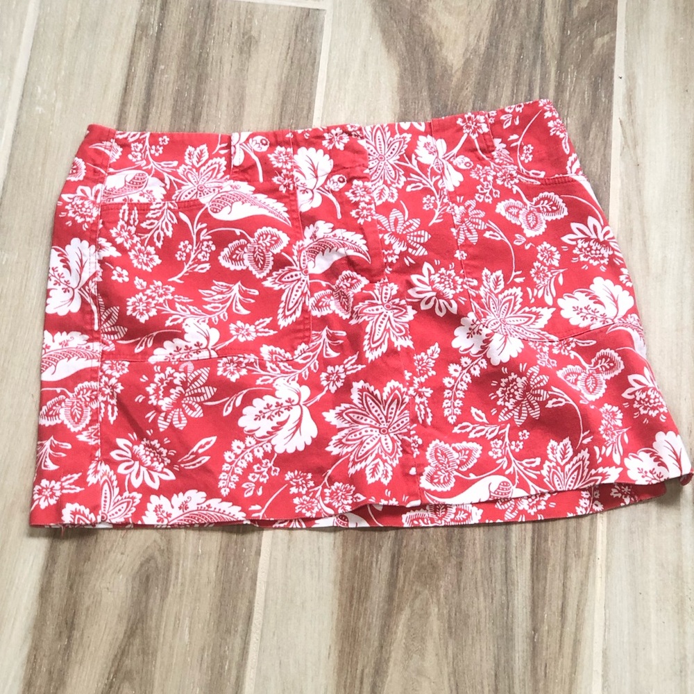 Express stretch floral mini skirt size 7/8
